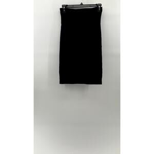 AMERICAN APPAREL Women's Black Stretch Pull-On Knee Length Bodycon Skirt SZ XS
